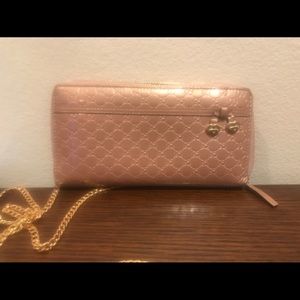 Authentic Gucci wallet with chain